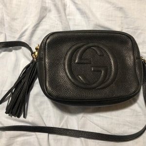 Black Gucci soho crossbody purse